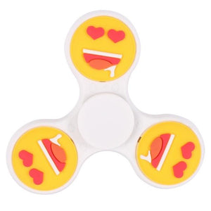 hand Stickers  spinner EDC emoji finger spinner Plastic Hand Spinner Finger For Autism and ADHD Anti Stress spiner Toy