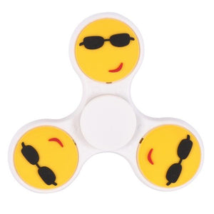 hand Stickers  spinner EDC emoji finger spinner Plastic Hand Spinner Finger For Autism and ADHD Anti Stress spiner Toy