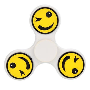 hand Stickers  spinner EDC emoji finger spinner Plastic Hand Spinner Finger For Autism and ADHD Anti Stress spiner Toy